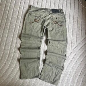 VTG y2k Rocawear green straight leg jeans size 36 punk streetwear skater